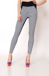 -20% SALE Pepitka spodnie wzory rurki legginsy
