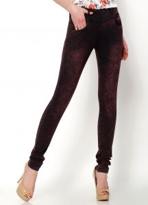 Jeans marmurkowy dekatyzacja bordo Jeans marmurkowy dekatyzacja bordo